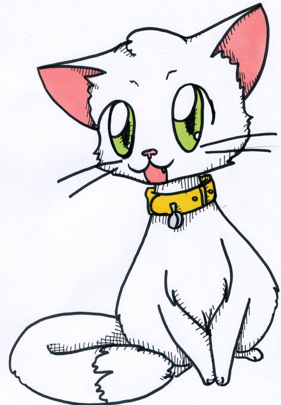 スケッチ用の猫の画像-描画のための110のアイデア
