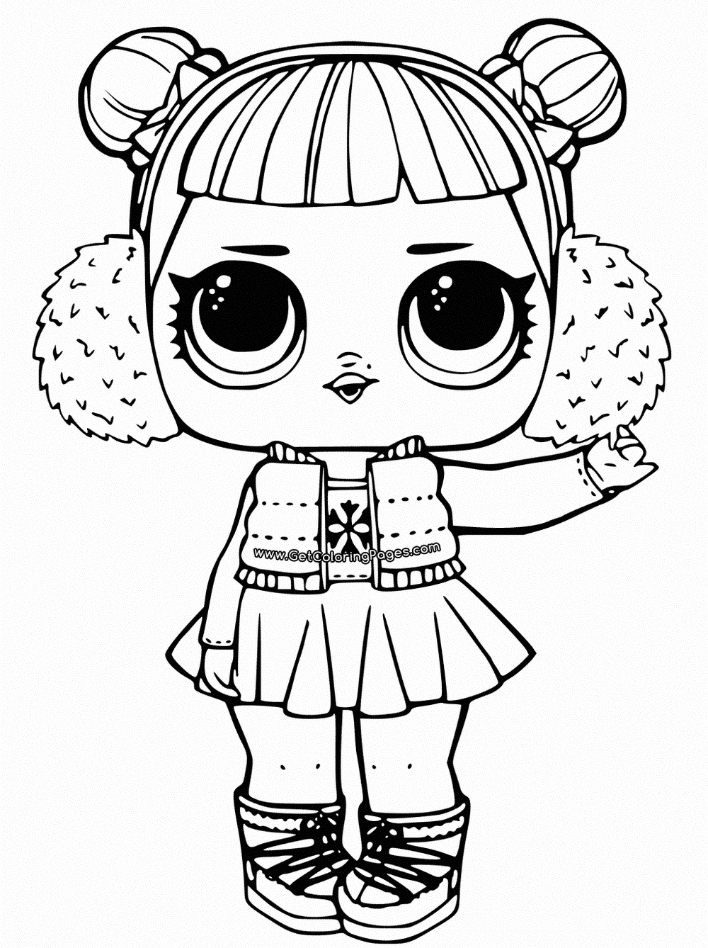 Coloring Pages Of LOL Surprise Dolls 80 Pieces Of Black And White Pictures