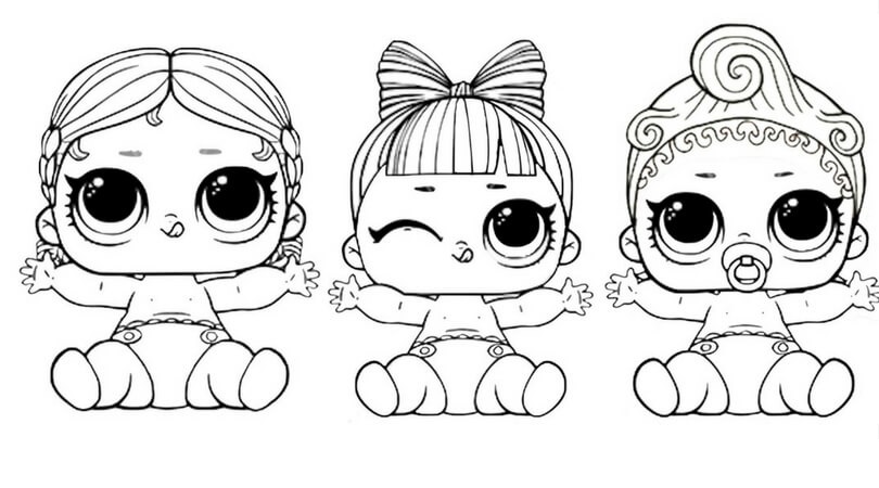 lol dolls to color