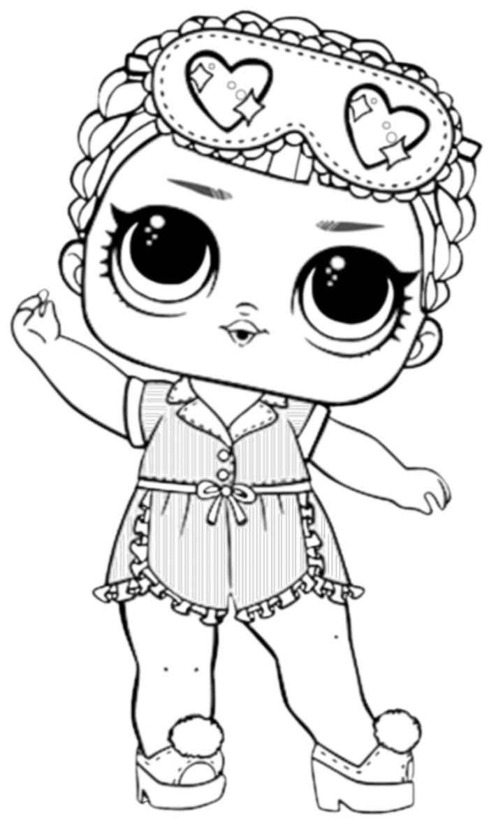 Coloring Pages of LOL Surprise Dolls. 80 Pieces of Black and White Pictures