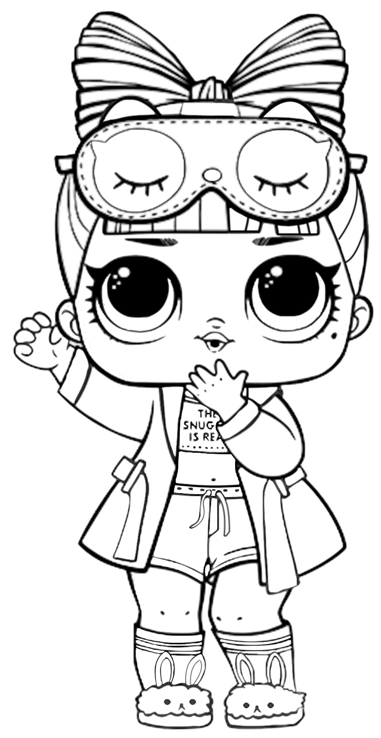Coloring Pages of LOL Surprise Dolls. 80 Pieces of Black and White Pictures