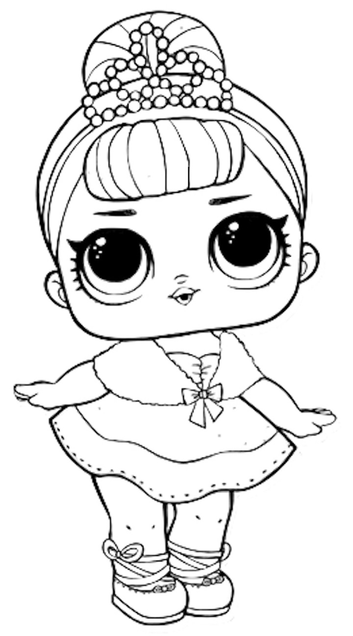 Download Coloring Pages of LOL Surprise Dolls. 80 Pieces of Black ...