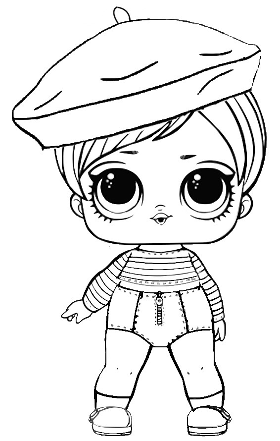 Coloring Pages of LOL Surprise Dolls. 80 Pieces of Black ...