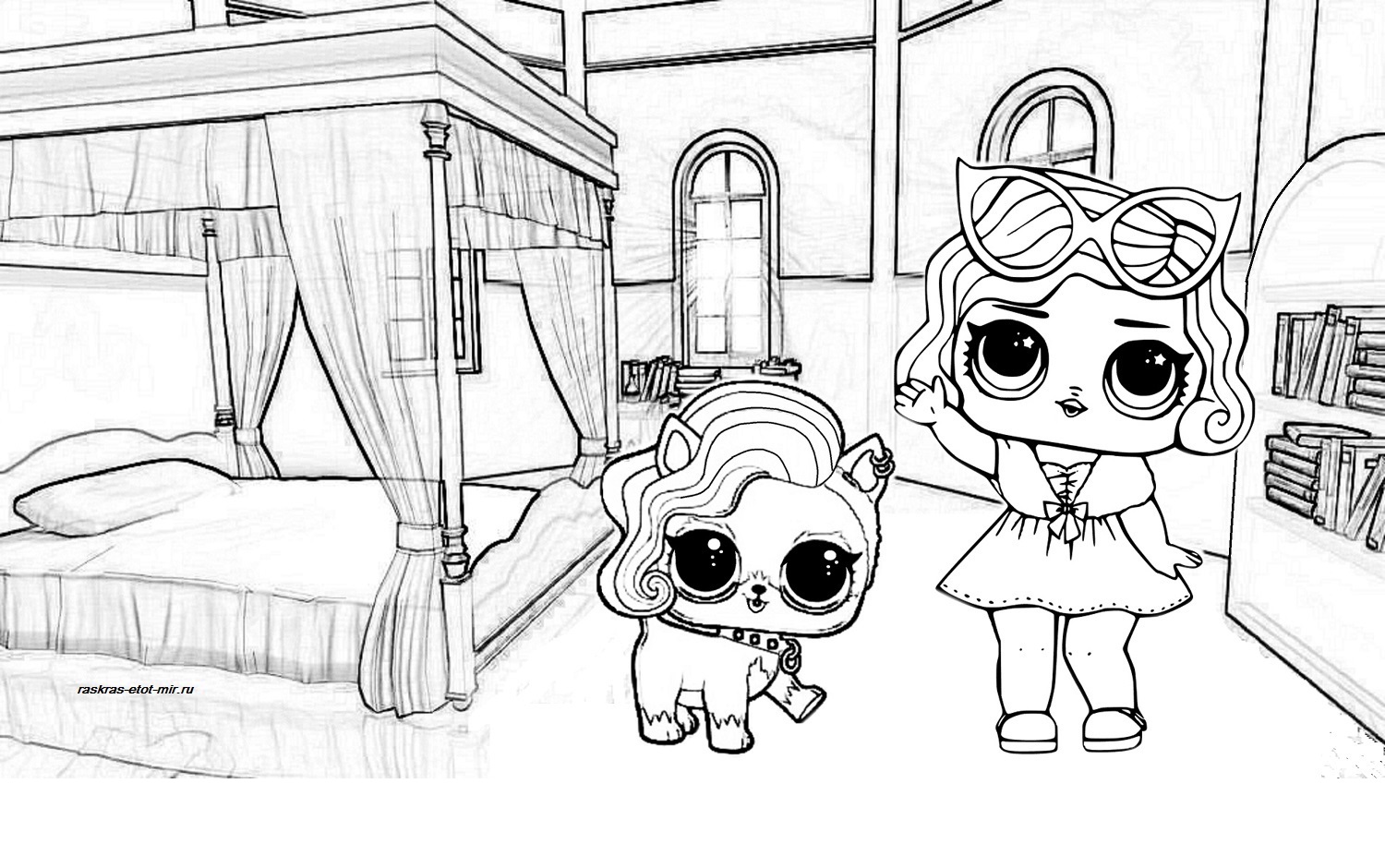 Coloring Pages of LOL Surprise Dolls. 80 Pieces of Black ...
