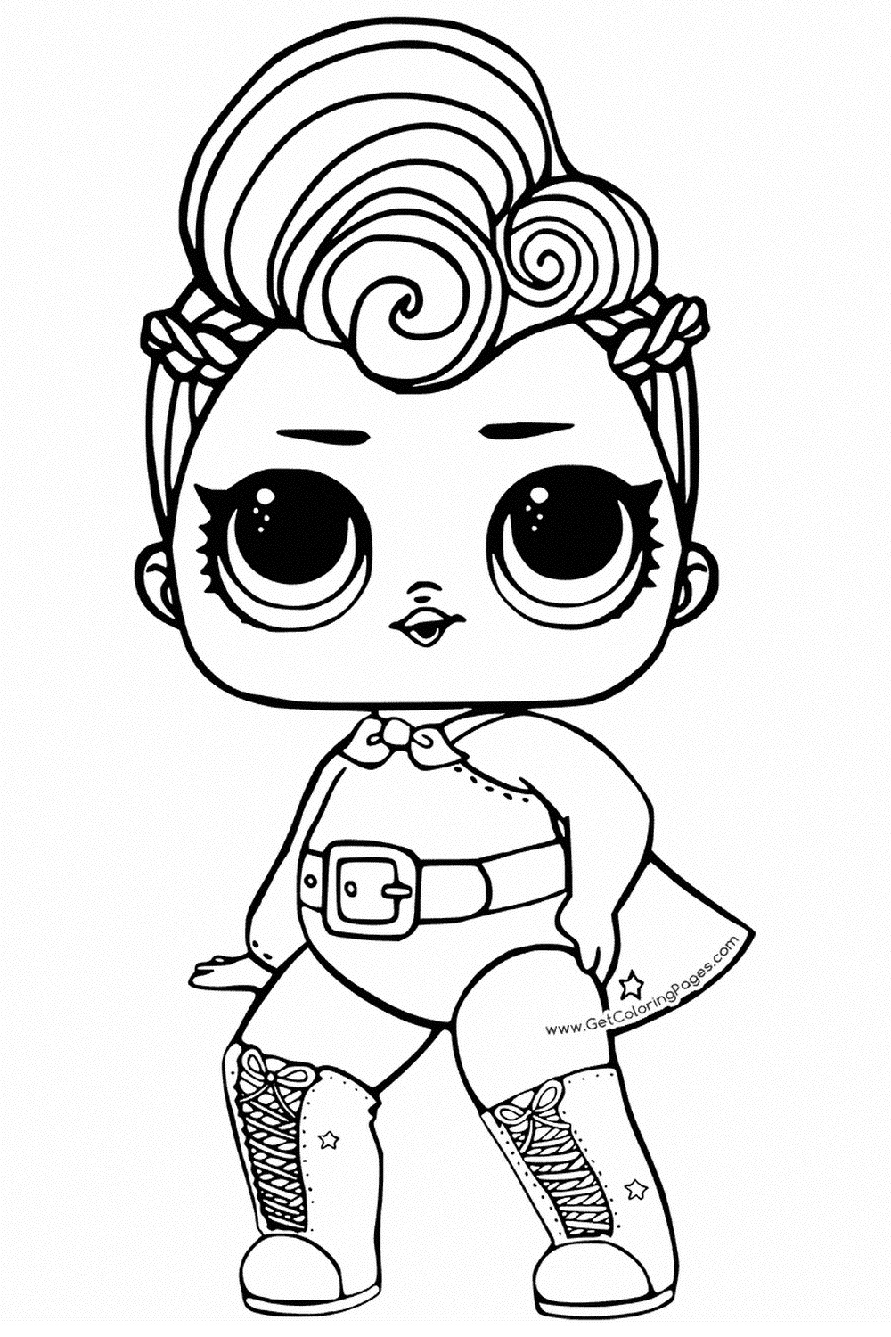 coloring pages of lol surprise dolls 80 pieces of black and white pictures