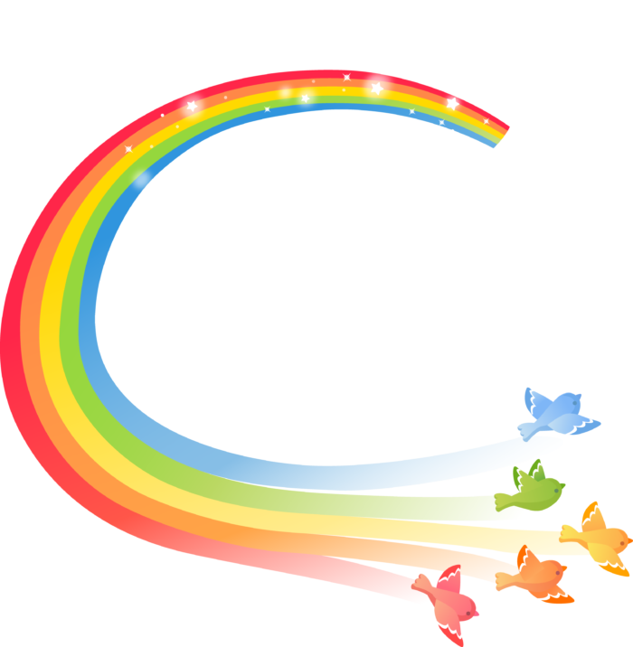 Rainbow PNG Pics on a Transparent Background. Over 100 Free Cliparts