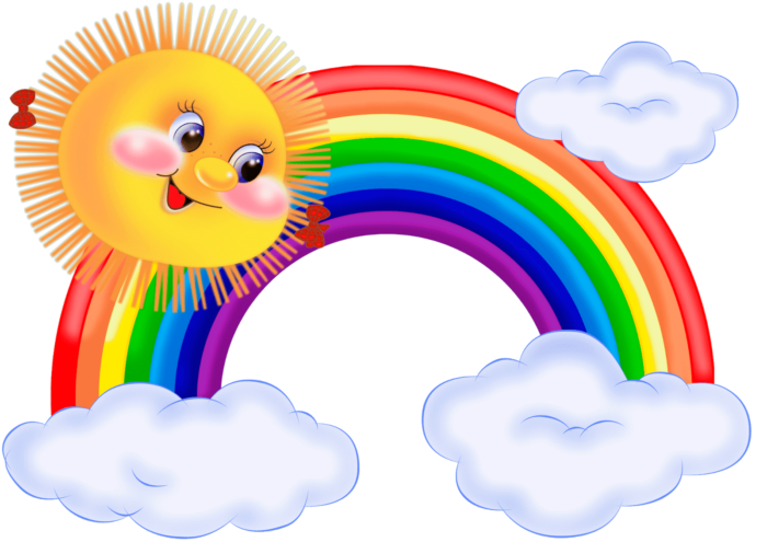 Imágenes PNG de arco iris sobre fondo transparente