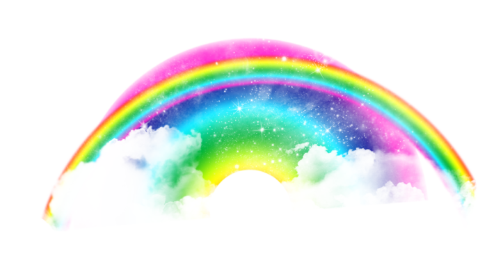 Rainbow PNG Pics on a Transparent Background. Over 100 Free Cliparts