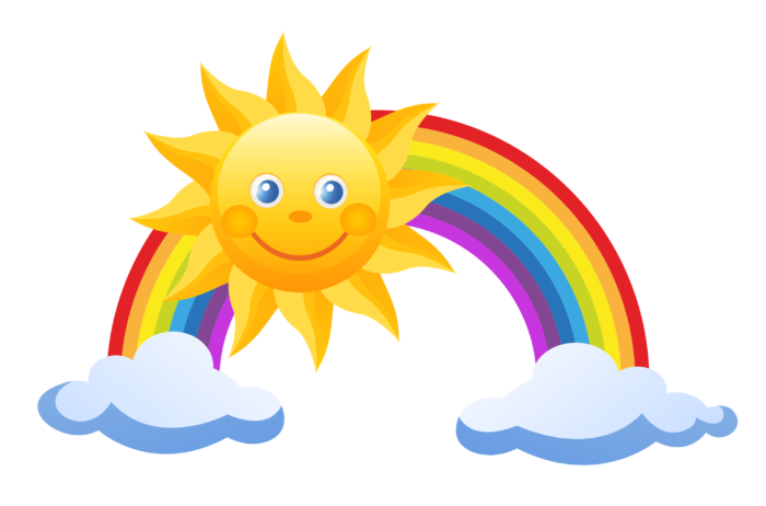 Rainbow PNG Pics on a Transparent Background. Over 100 Free Cliparts