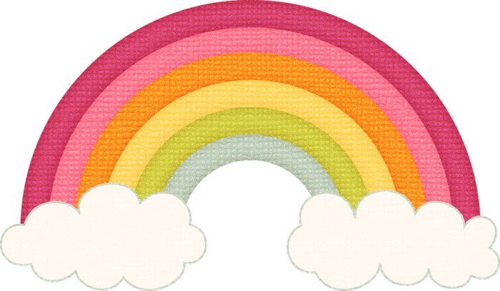 Rainbow PNG Pics on a Transparent Background. Over 100 Free Cliparts