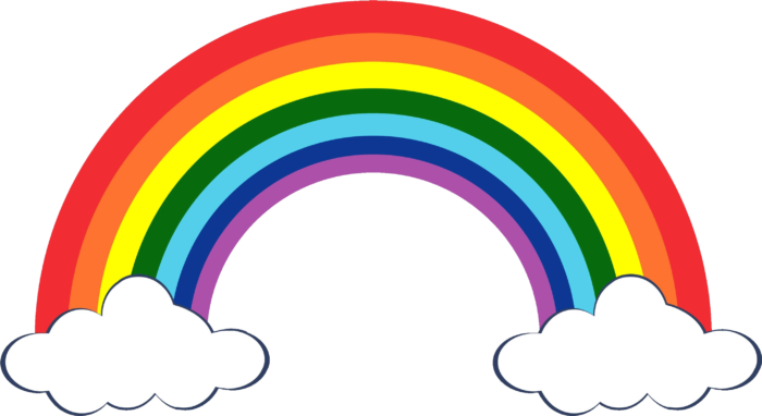 Rainbow PNG Pics on a Transparent Background. Over 100 Free Cliparts