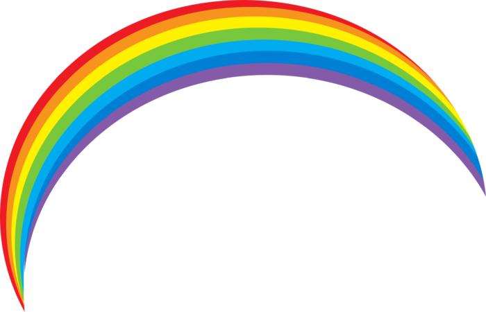 Rainbow PNG Pics on a Transparent Background. Over 100 Free Cliparts