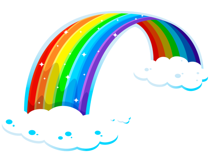 Rainbow PNG Pics on a Transparent Background. Over 100 Free Cliparts