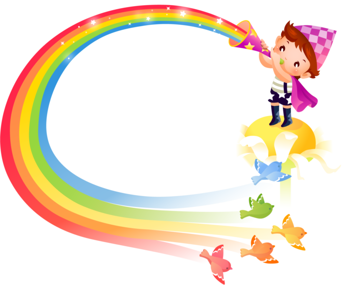 Rainbow PNG Pics on a Transparent Background. Over 100 Free Cliparts