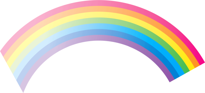 Rainbow PNG Pics on a Transparent Background. Over 100 Free Cliparts