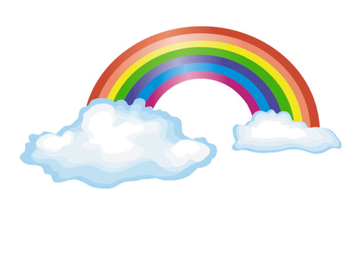 Rainbow PNG Pics on a Transparent Background. Over 100 Free Cliparts