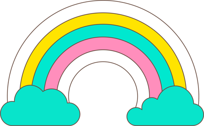 Rainbow PNG Pics on a Transparent Background. Over 100 Free Cliparts