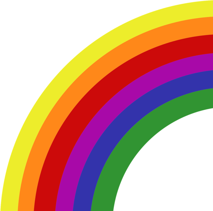 Rainbow PNG Pics on a Transparent Background. Over 100 Free Cliparts