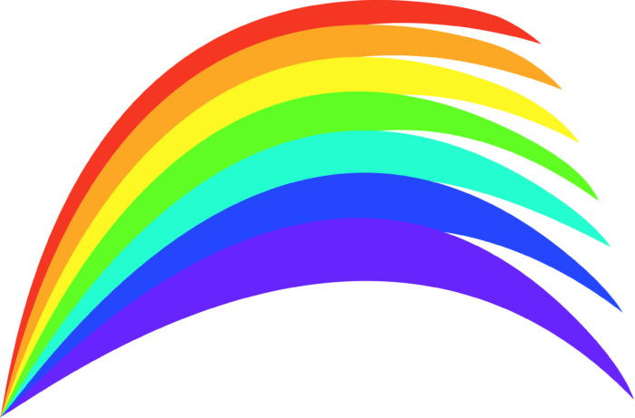 Rainbow PNG Pics on a Transparent Background. Over 100 Free Cliparts