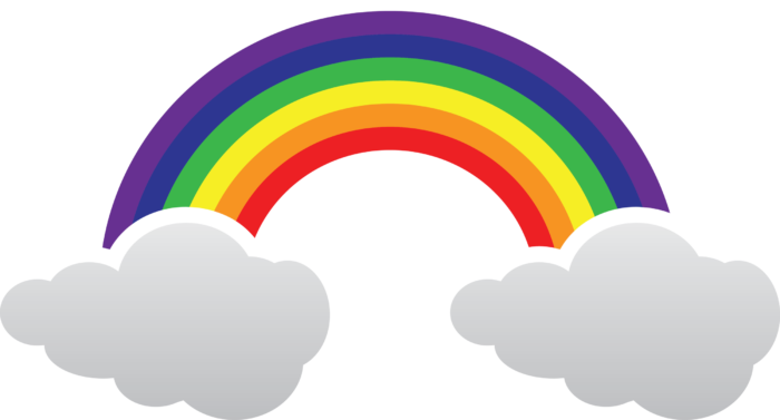 Rainbow PNG Pics on a Transparent Background. Over 100 Free Cliparts