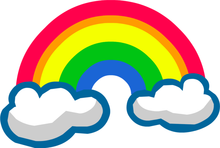 Rainbow PNG Pics on a Transparent Background. Over 100 Free Cliparts