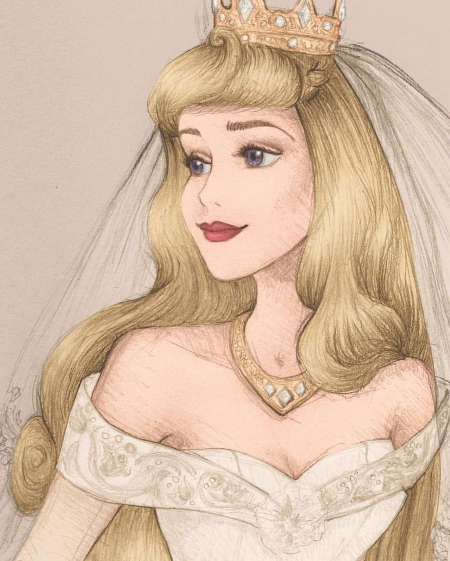 Рисунок принцессы Авроры.