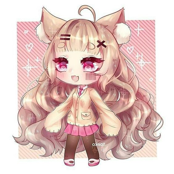 Gacha Club Oc  Desenhando roupas de anime, Gatinho desenho, Personagens  chibi