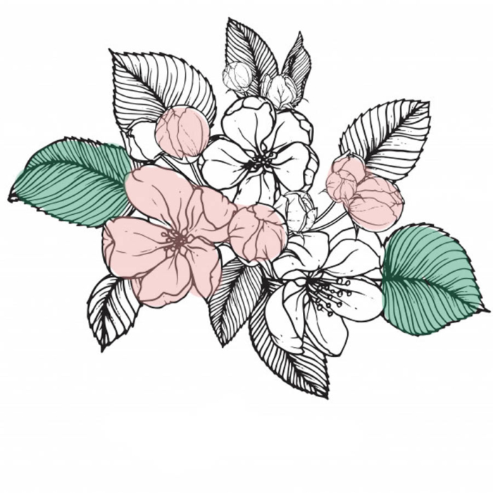 Free Vector  Artistic decorative floral sketch