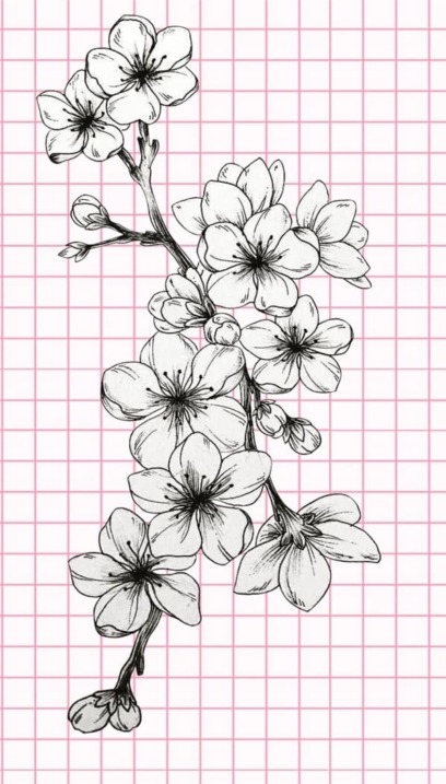 Hermosos dibujos de flores - 200 imágenes para dibujar