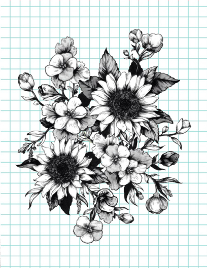 Beautiful Flower Drawings - 200 Pictures to Sketch