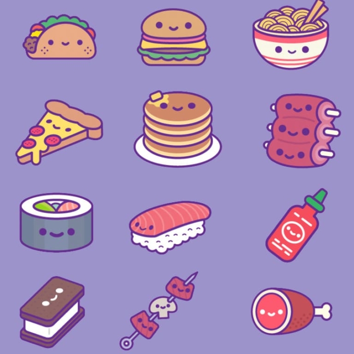 Disegni di cibo per schizzi - 100 idee di disegno