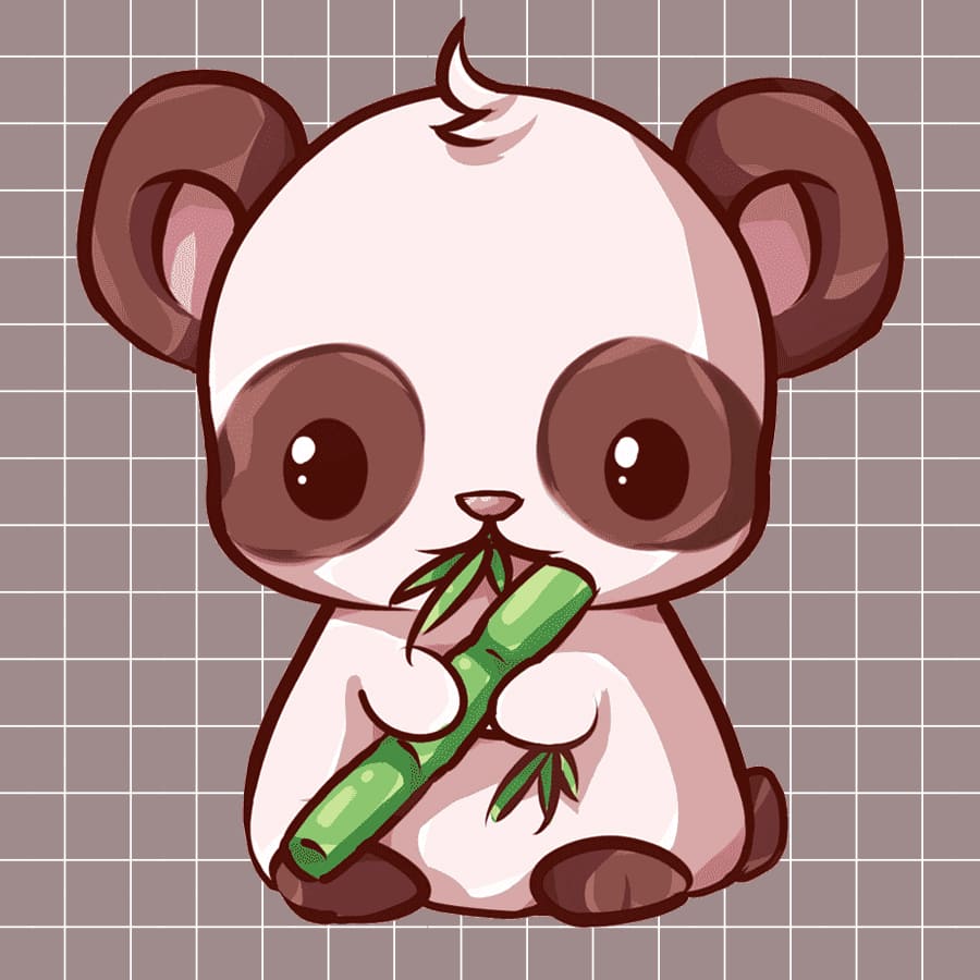 how to draw a panda eating bamboo Panda drawing pictures - Step by Step ...