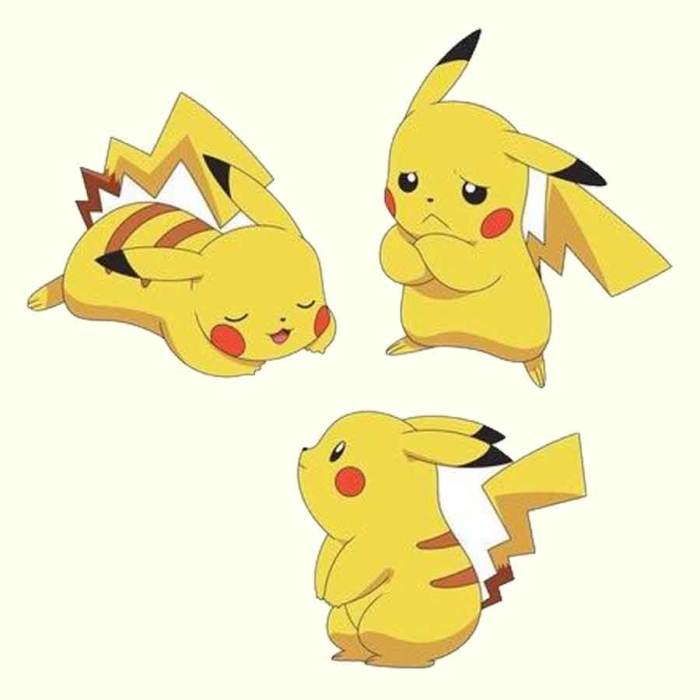 Imagens de Pikachu para esboçar - 100 idéias de desenho