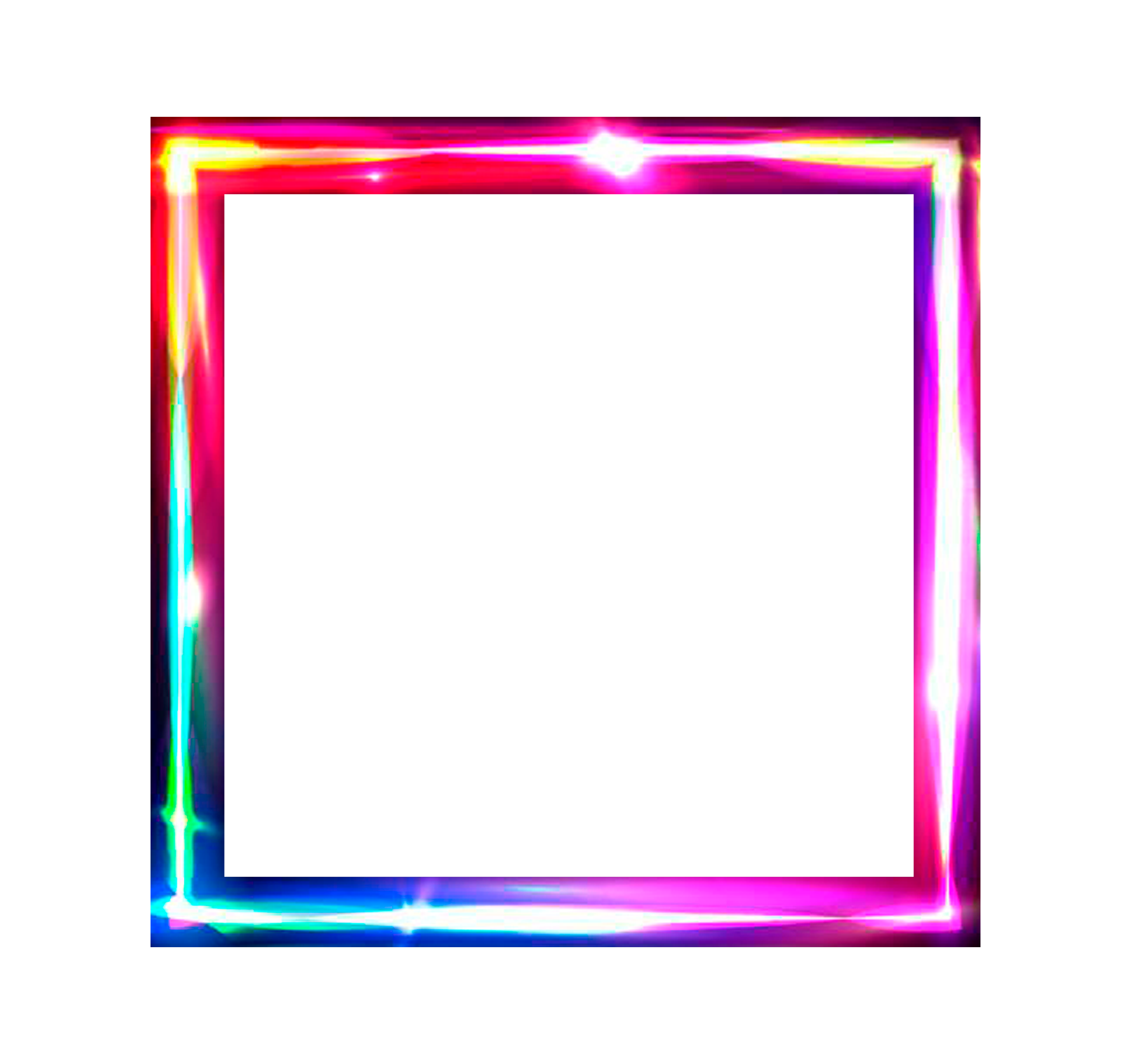 red neon rectangle png