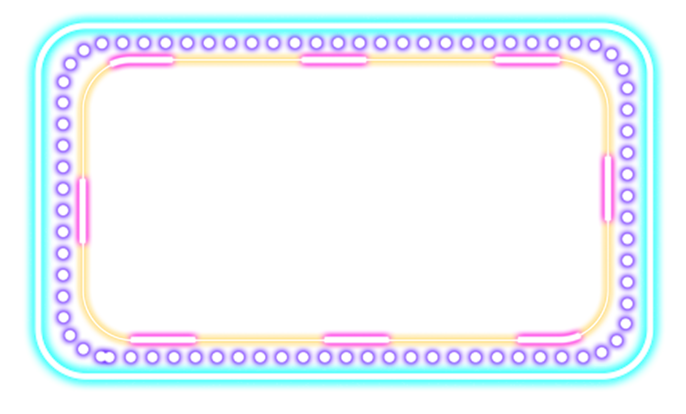 red neon rectangle png