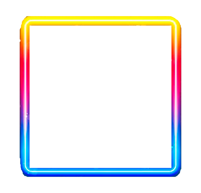 Neon Frames PNG on Transparent Background - 100 Free Images