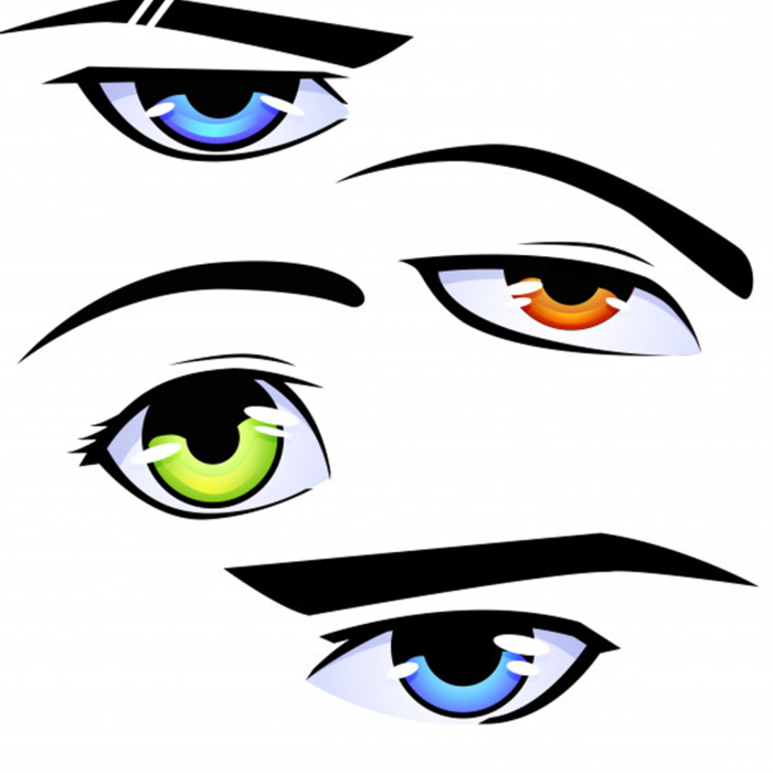 Ojos de anime para dibujar - 100 imágenes y dibujos gratis