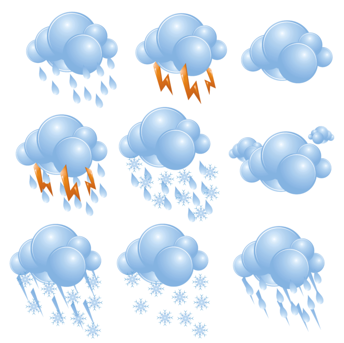 Nuages ​​en PNG sur fond transparent - 100 images gratuites