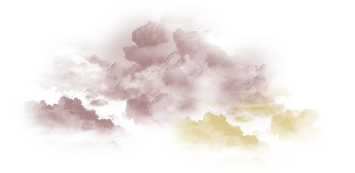 Nuvens em PNG em um fundo transparente