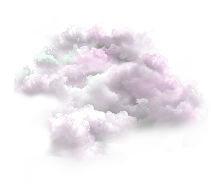 Nuvens em PNG em um fundo transparente