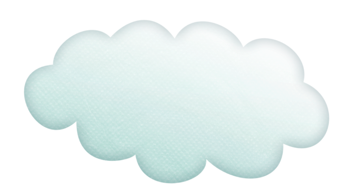 Nuvens em PNG em um fundo transparente