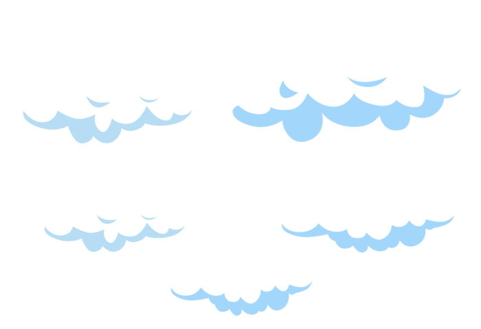 Nuages ​​en PNG sur fond transparent - 100 images gratuites