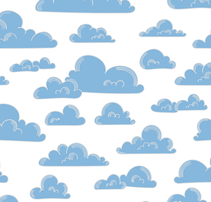 Nuvens em PNG em um fundo transparente