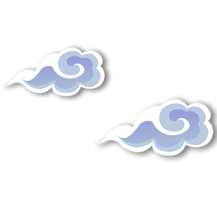 Nuvens em PNG em um fundo transparente