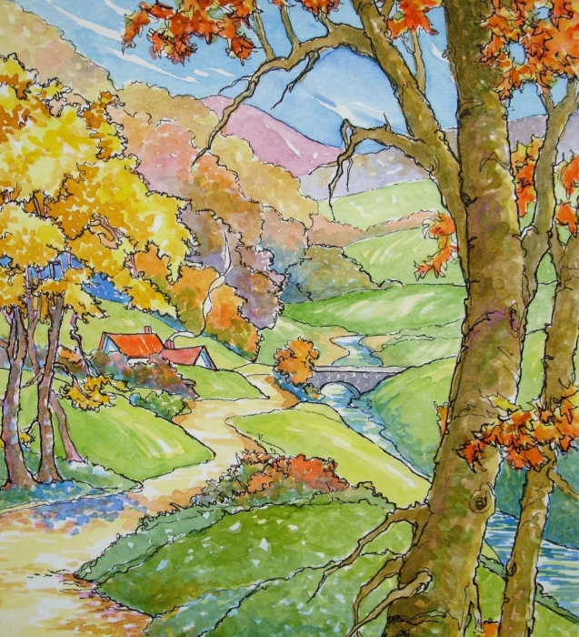 Images et dessins d'automne pour le croquis