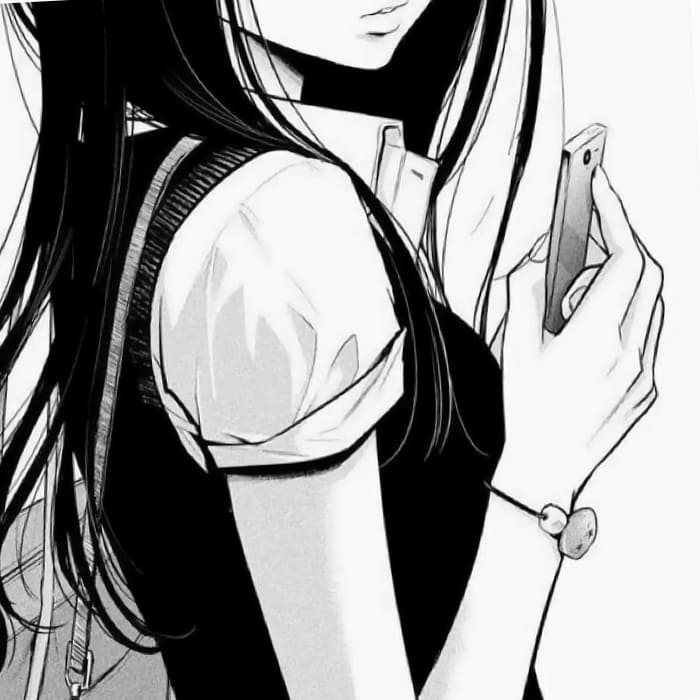 Manga Profile Pictures - 100 Black & White Avatars