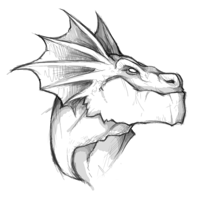 Bilder und Zeichnungen von Drachen zum Skizzieren