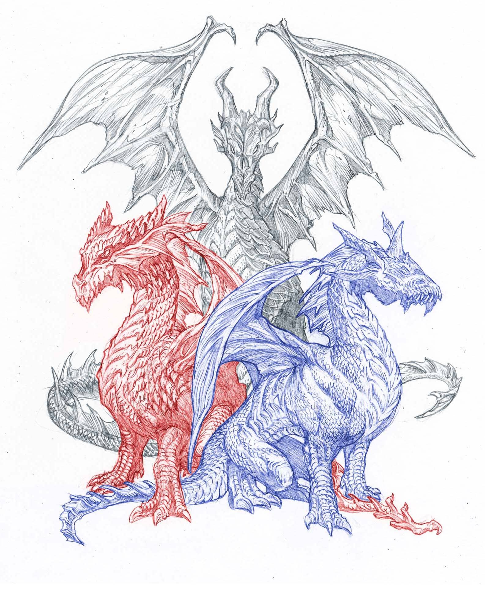 Нарисованные Драконы