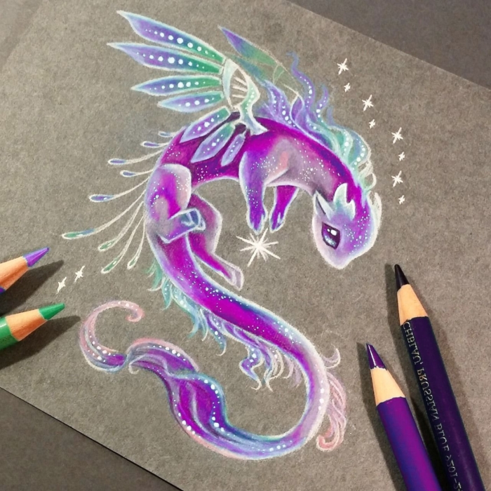 Images et dessins de dragons à dessiner