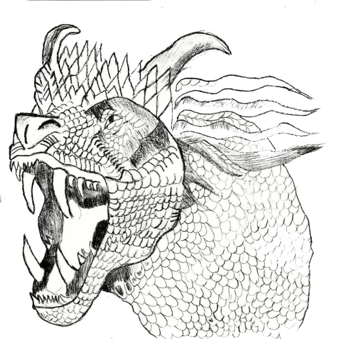Bilder und Zeichnungen von Drachen zum Skizzieren